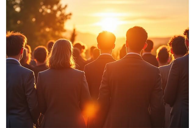Oameni care aplaudă și zâmbesc, simbolizând celebrarea succeselor în comunitate