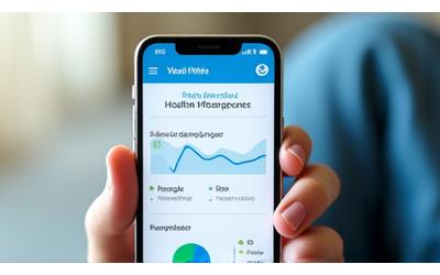 O aplicație mobilă afișând date de recuperare fizică pe un smartphone