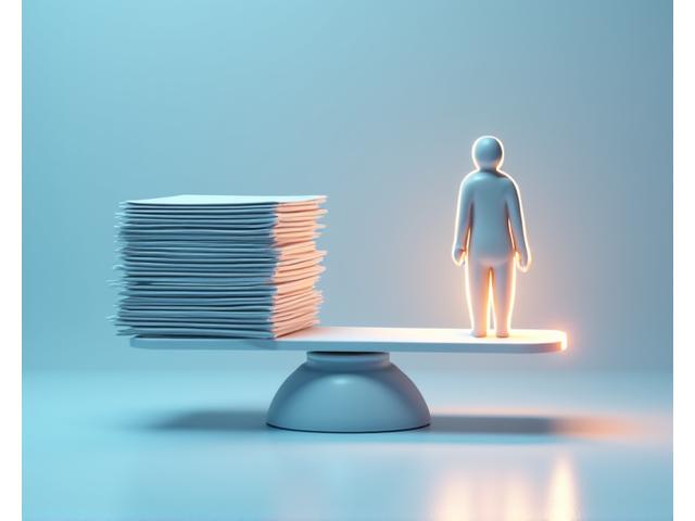 O ilustrație conceptuală a echității și clarității legale, cu o balanță și documente stilizate, reflectând transparența CorpuSana